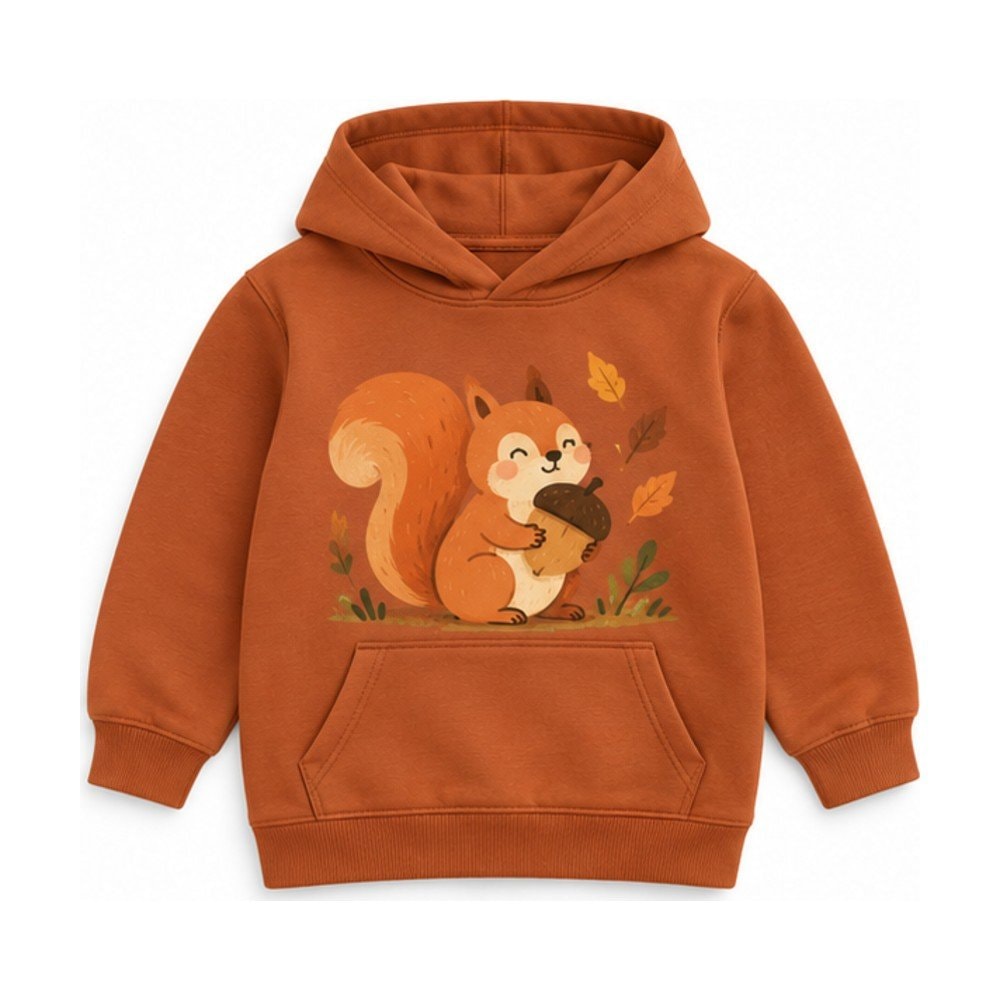 Acorn Squirrel Kids Hoodie